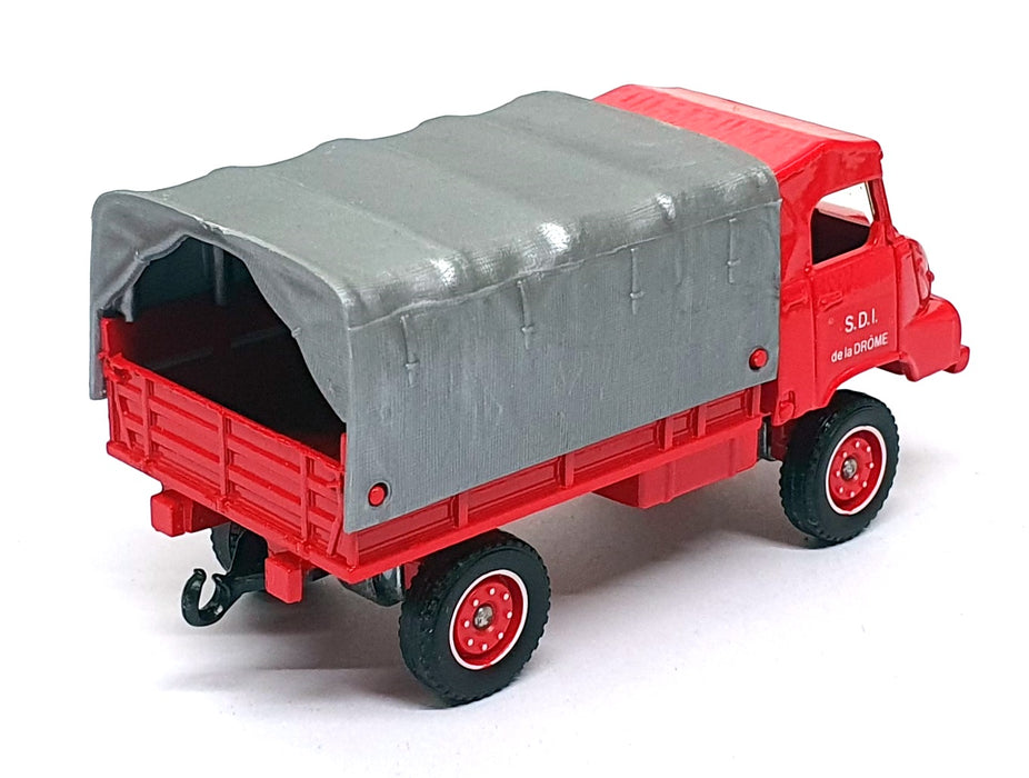 Solido 1/50 Scale Diecast 2113 - Simca S.U.M.B. 4X4 Fire Truck - Red