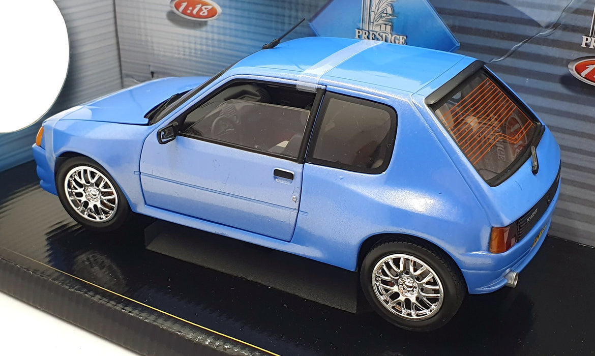 Solido 1/18 Scale Diecast 8154 - Peugeot 205 GTI Tuning 1990 - Met Blue