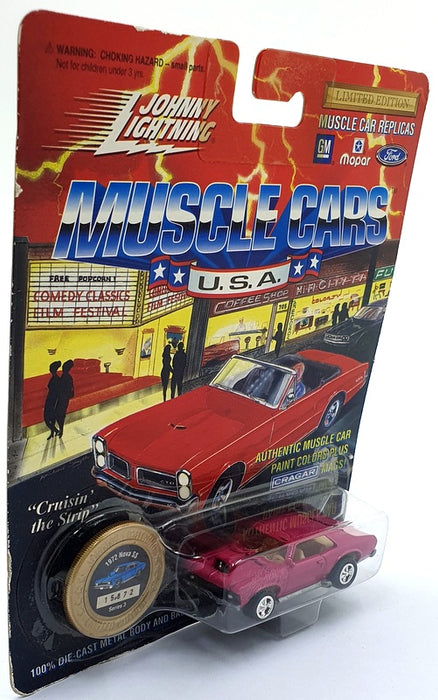 Johnny Lightning 1/64 Scale 200-130 - Muscle Cars 1972 Chevrolet Nova SS - Pink