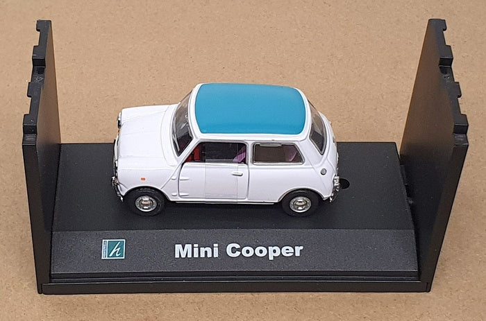 Cararama 1/43 Scale Diecast CARA12 - Mini Cooper - White/Blue