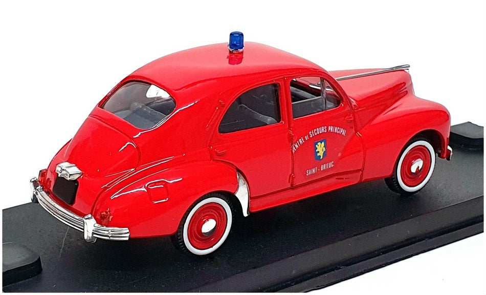 Verem 1/43 Scale 247 - Peugeot 203 Sedan Fire Saint Brieuc - Red