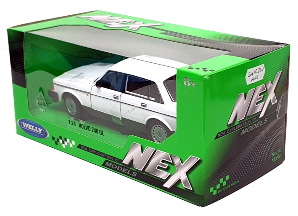 Welly Nex 1/24 Scale Diecast 24102W - Volvo 240 GL - White