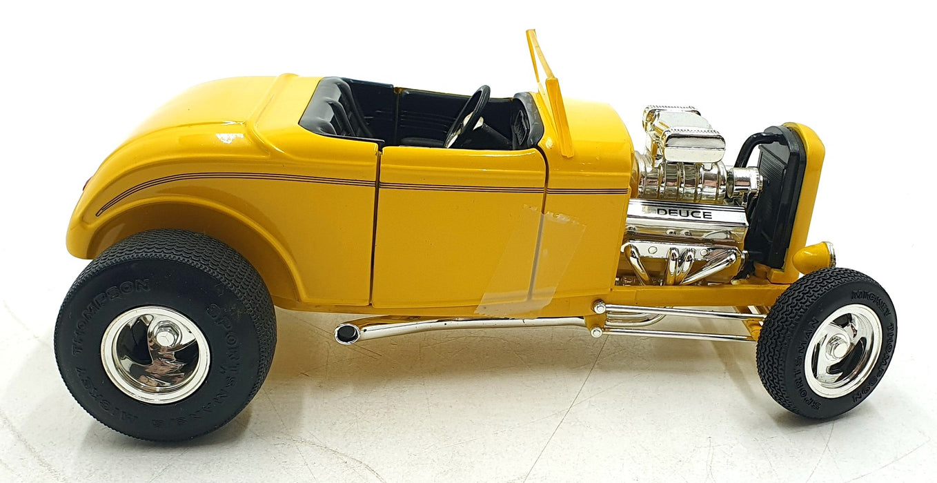 Ertl 1/18 Scale Diecast 91225A - 1932 Ford Roadster Hot Rod - Yellow
