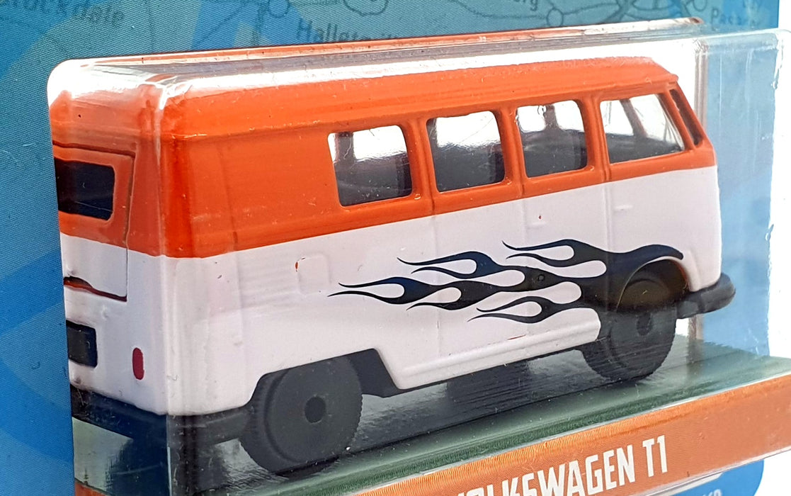Jada Toys 1/64 Scale 100426H - Volkswagen T1 Van - Orange/White