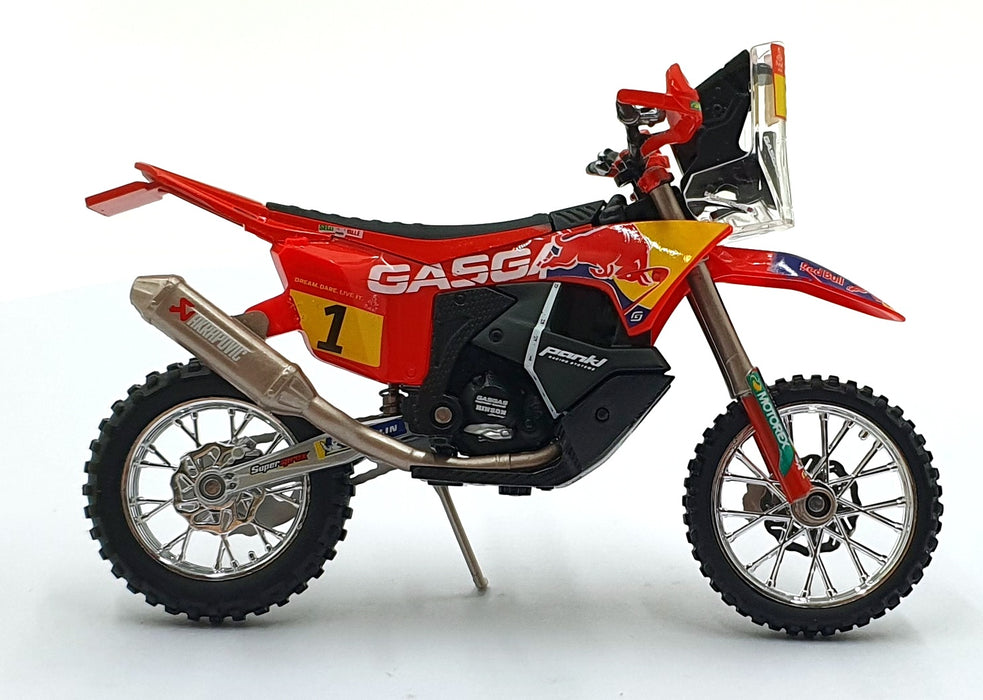 Burago 1/18 Scale 18-51091 - GASGAS RX450F #1 Motorbike Dakar 2023