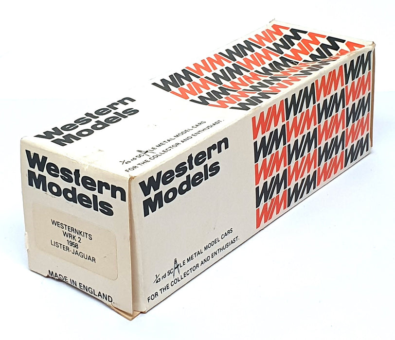 Western Models 1/43 Scale WRK2 - 1958 Lister Jaguar #28 Race Car - Green/Yellow