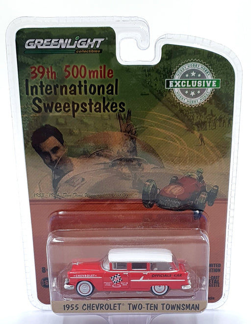 Greenlight 1/64 Scale 30104 - 1955 Chevrolet Two-Ten Townsman - Red