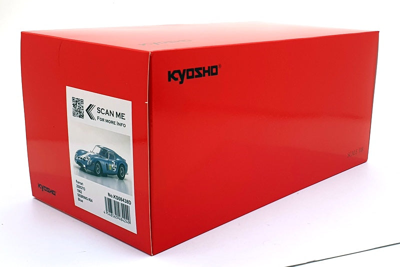Kyosho 1/18 Scale KS08438D - Ferrari 250GTO #24 Sebring 1962 - Blue