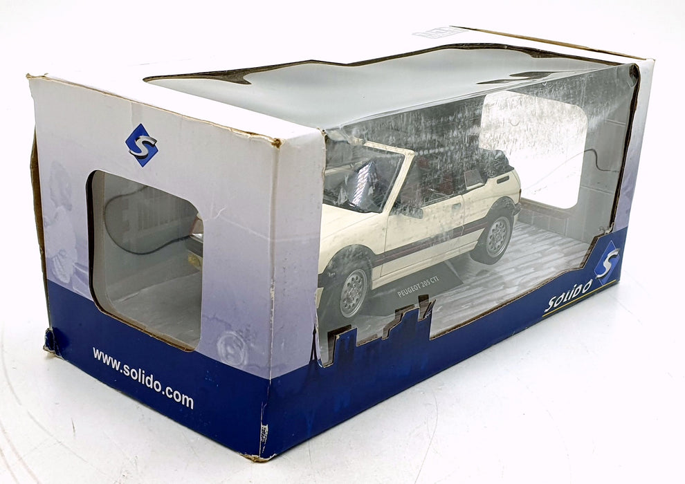Solido 1/18 Scale S1806202 - 1989 Peugeot 205 CTI MK1 - White