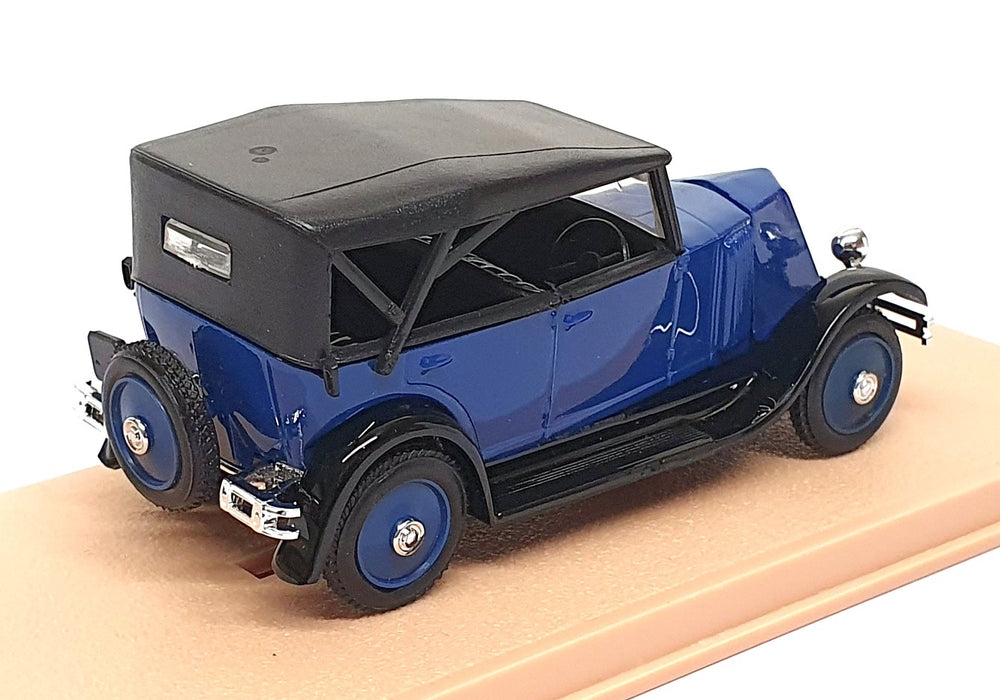 Eligor 1/43 Scale 1040 - 1927 Renault NN Torpedo Capote - Blue/Black