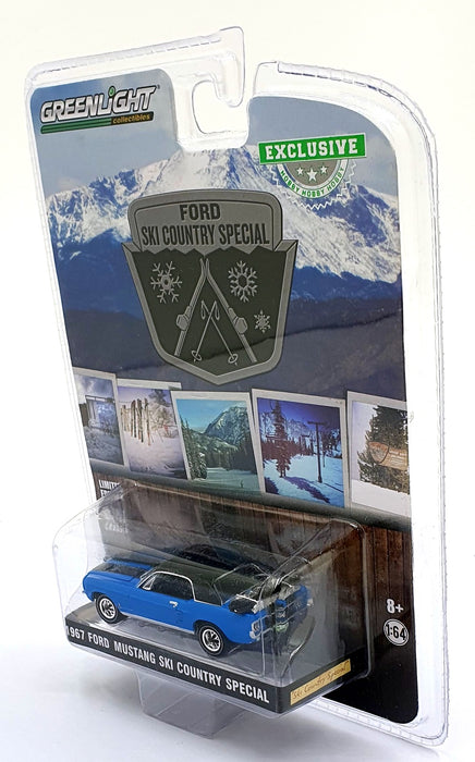 Greenlight 1/64 Scale 30171 - 1967 Ford Mustang Ski Country Special - Blue