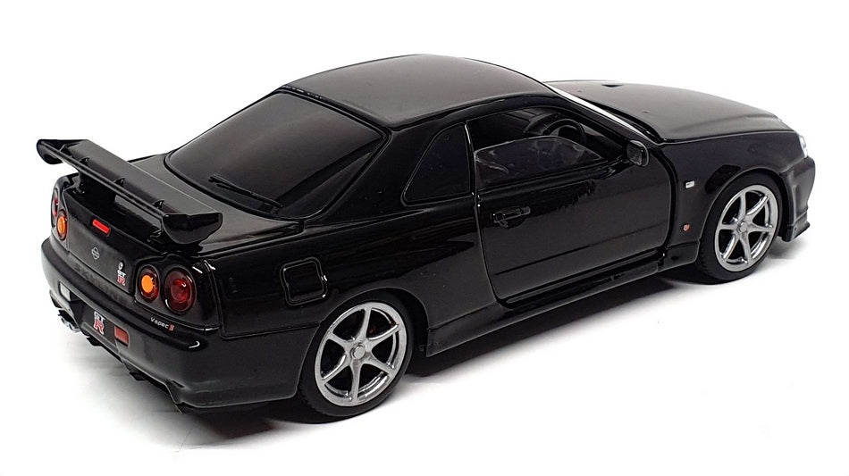 Tayumo 1/32 Scale Pull Back & Go 32115010 - Nissan GT-R34 V-Spec II - Black