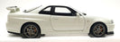 Autoart 1/18 Scale Diecast 77406 - Nissan Skyline GT-R (R34) V-Spec II - White