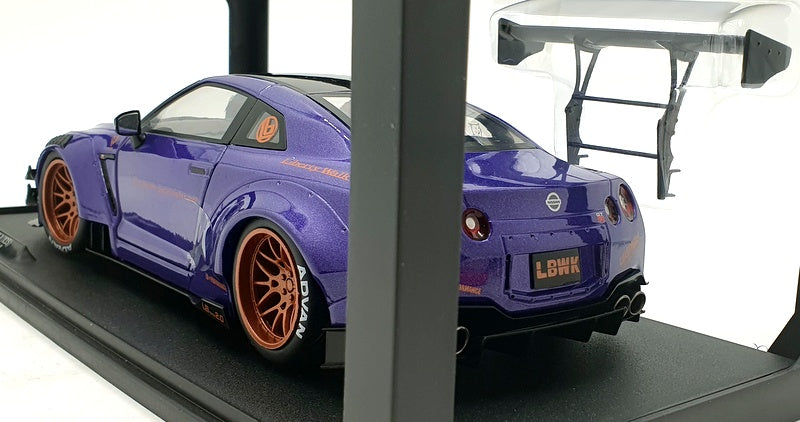 Solido 1/18 Scale Diecast S1805812 - Nissan GTR with Body Kit Type 2 Purplezilla