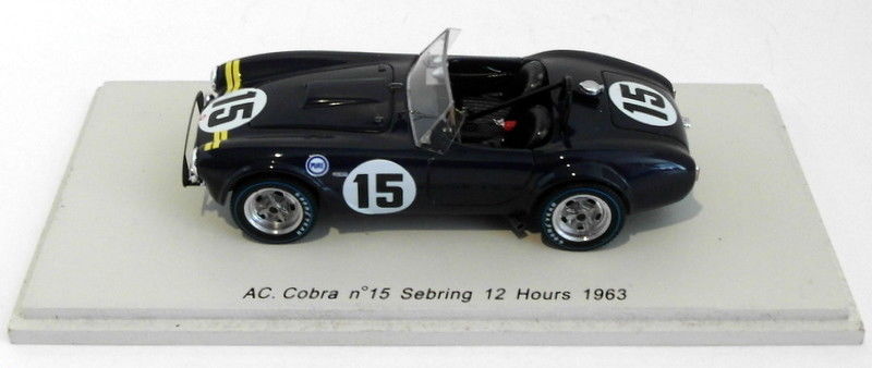 Spark 1/43 Scale S1179 - AC Cobra #15 Sebring 12Hr 1963 - Gurney/Hill