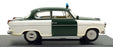 Norev 1/43 Scale 820030 - Borgward Isabella Police Car - White/Green