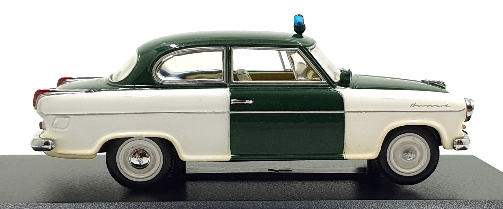 Norev 1/43 Scale 820030 - Borgward Isabella Police Car - White/Green
