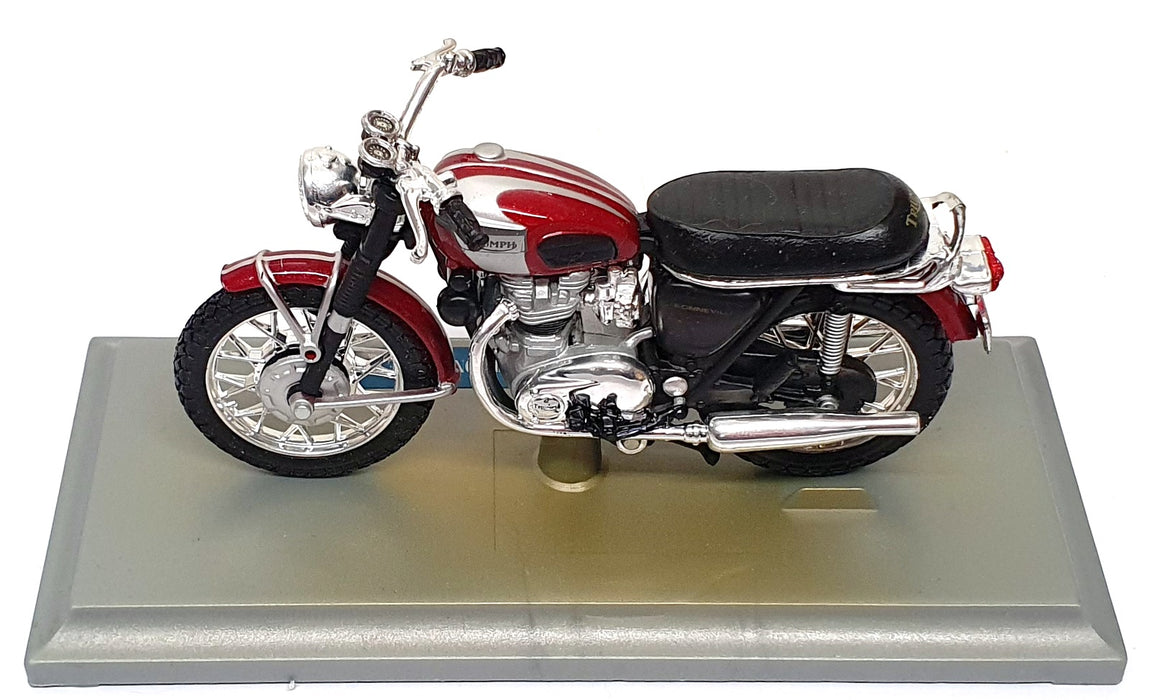 Maisto 1/18 Scale 39341 - 1969 Triumph Bonneville T120 - Dk. Red/Silver