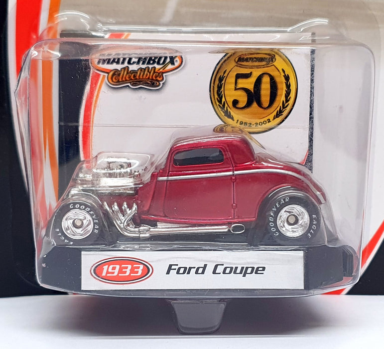 Matchbox 50 1952-2002 1/64 Scale 96977 - 1933 Ford Coupe - Dk. Red