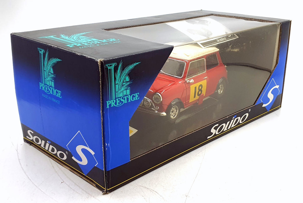 Solido 1/18 Scale Diecast 7190-2 - Mini Cooper RMC #18 1968 - Red