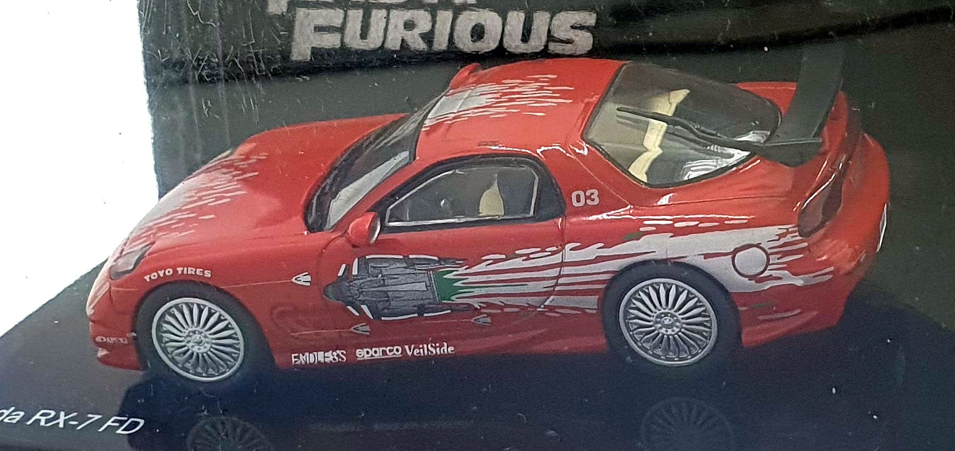 DeAgostini 1/43 Scale F220CMC025 - Fast and Furious Mazda RX-7 FD - Red