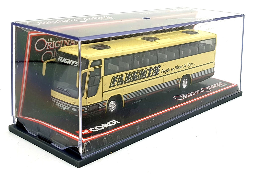 Corgi 1/76 Scale Diecast 43805 - Plaxton Excalibur Flights Coach Travel Ltd