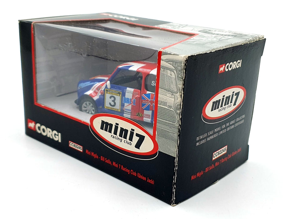 Corgi 1/36 Scale CC82245 - Mini 7 Racing Club Mini Miglia Bill Sollis Union Jack