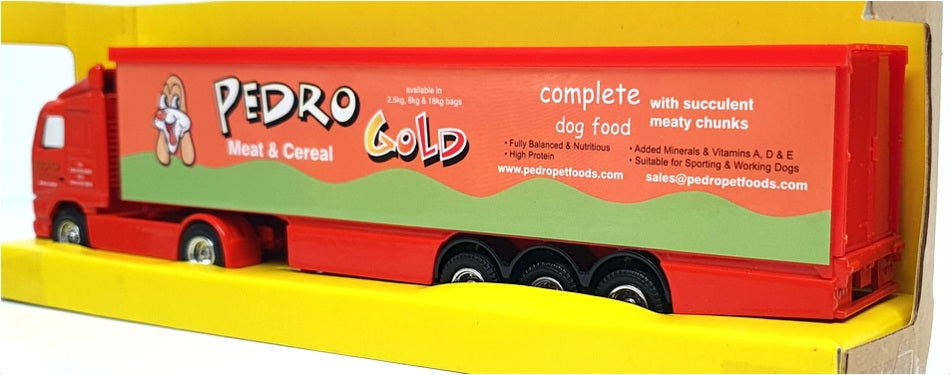 Corgi 1/64 Scale Diecast TY86715 - Volvo Curtainside Trailer Truck - Pedro