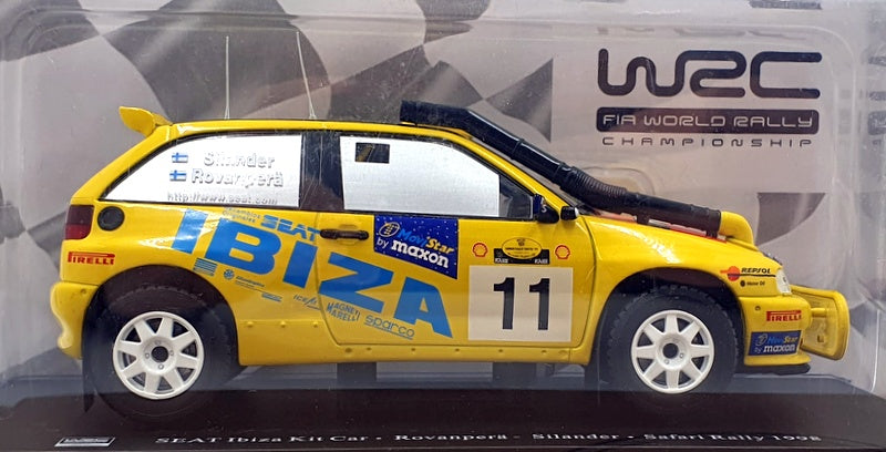 Hachette 1/24 Scale G113U042 - SEAT Ibiza Kit Car #11 Safari Rally 1998