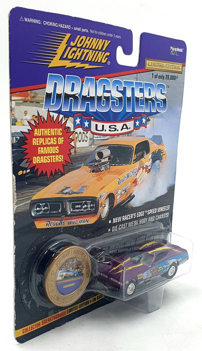 Johnny Lightning 1/64 Scale 323-01 - Dragsters USA Snowman - Purple/Yellow