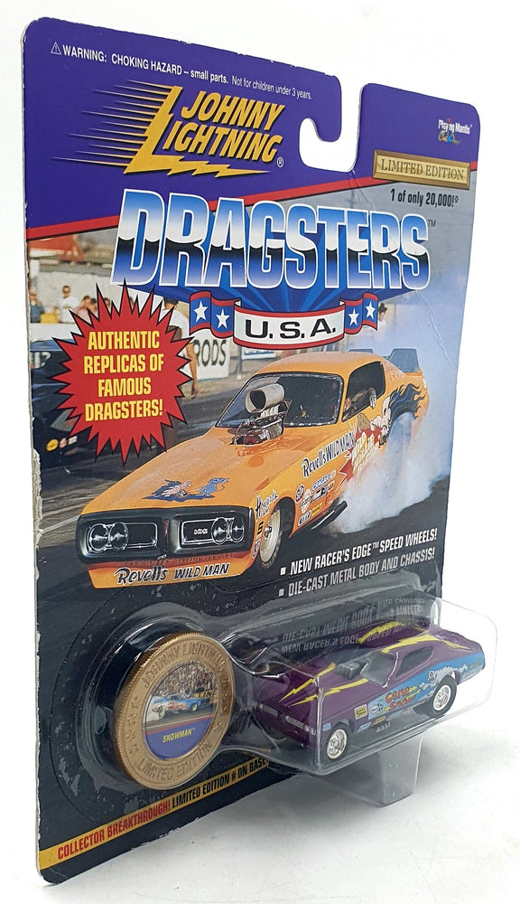 Johnny Lightning 1/64 Scale 323-01 - Dragsters USA Snowman - Purple/Yellow