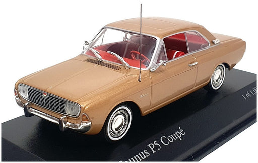 Minichamps 1/43 Scale 400 081422 - 1964 Ford Taunus P5 Coupe - Met Gold