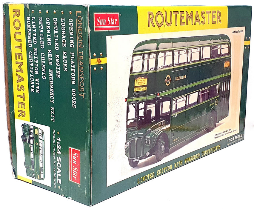 Sun Star 1/24 Scale 2912 AEC RMC Green Line Routemaster London Bus 715 Guildford