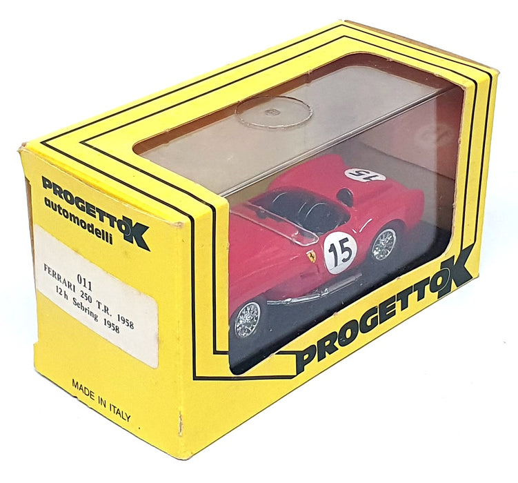 ProgettoK 1/43 Scale 011 - Ferrari 250 TR #15 12h Sebring 1958 - Red