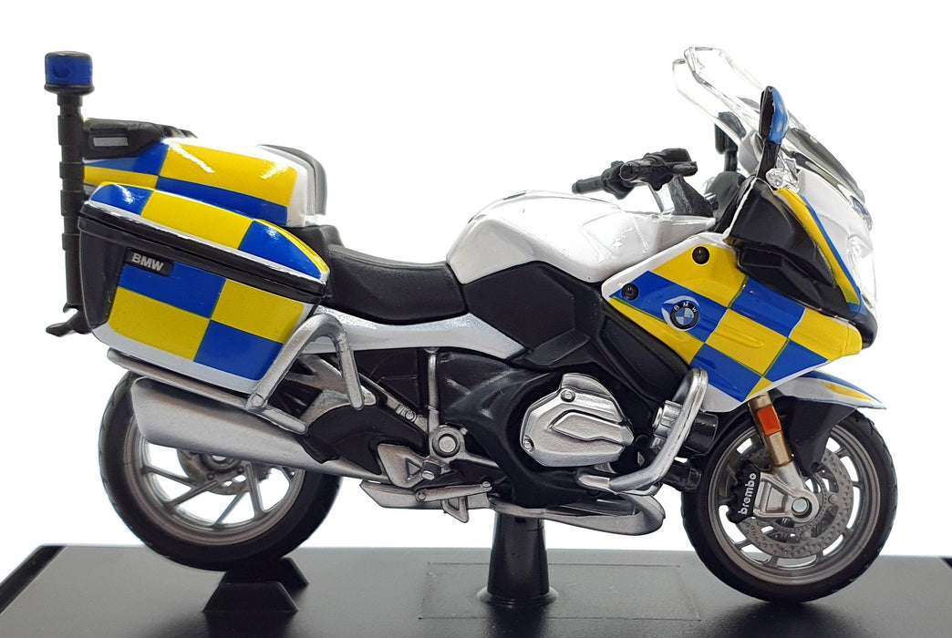 Maisto 1/18 Scale 15953 - BMW R 1200 RT Motorbike Police - White/Blue/Yellow
