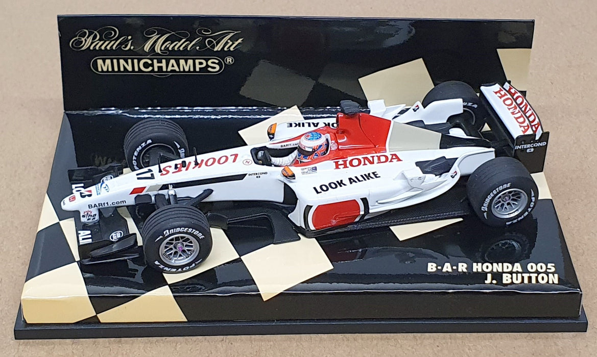 Minichamps 1/43 Scale 400 030017 - F1 B.A.R Honda 005 #17 J. Button