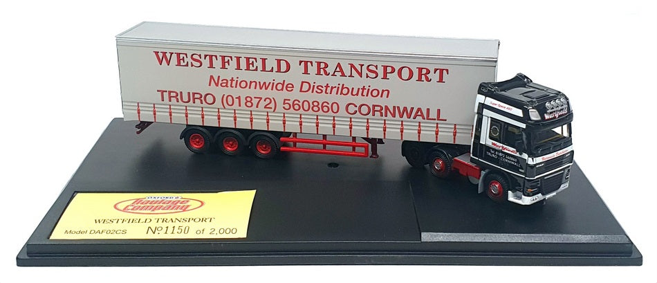 Oxford Diecast 1/76 Scale DAF02CS - DAF Truck & Trailer (Westfield Transport)