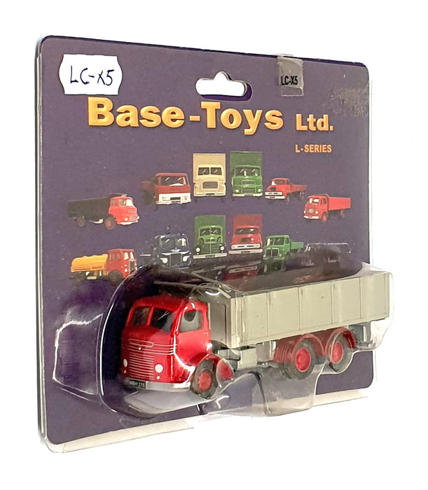 Base Toys 1/76 Scale LC-X5 - Commer Tipper Truck - Red/Grey