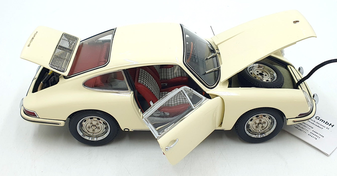 CMC 1/18 Scale Diecast M-067C - Porsche 901 1964 Sportcoupe - White