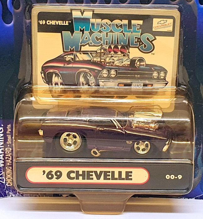 Muscle Machines 1/64 Scale 71161 00-9 - 1969 Chevrolet Chevelle - Purple