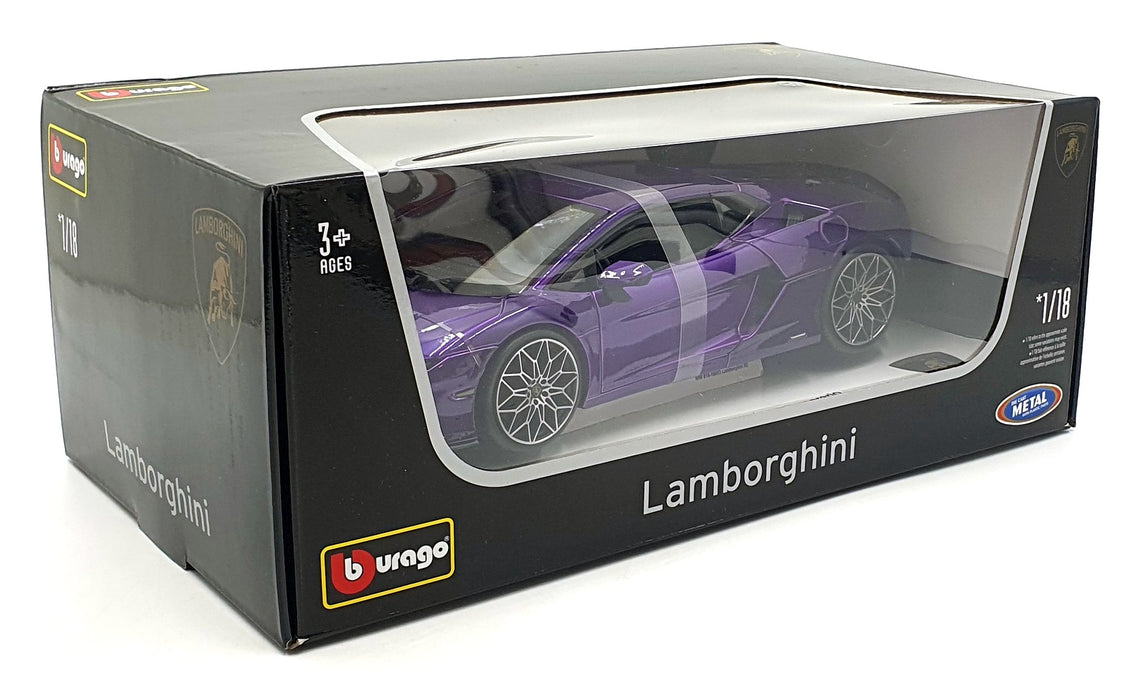 Burago 1/18 Scale Diecast 18-11052 - Lamborghini Temerario - Purple