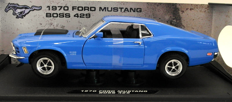 Motor Max 1/18 Scale 73154 - 1970 Ford Mustang Boss 429 - Blue