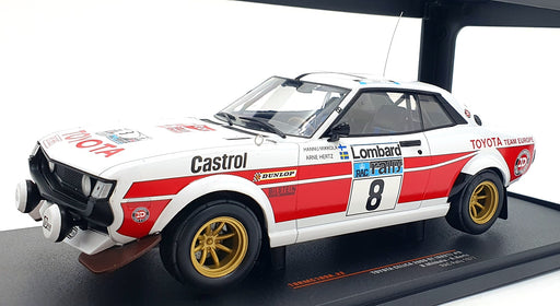 IXO 1/18 Scale 18CMC189A.22 - Toyota Celica 2000 GT (RA21) #8 RAC Rally 1977