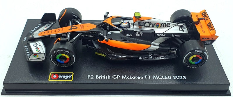 Burago 1/43 Scale 18-38088 - F1 McLaren MCL60 2023 British GP #4 L.Norris