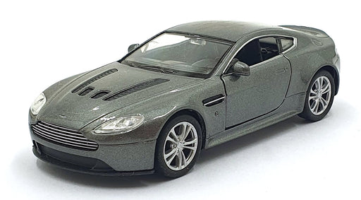 Welly Model 12cms Pull Back and Go 301125 - Aston Martin V12 Vantage - Met. Grey