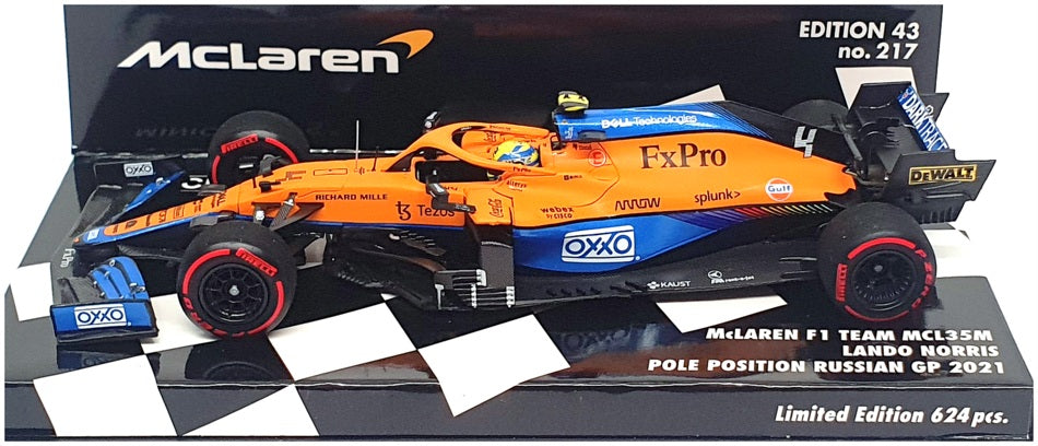 Minichamps 1/43 537 215904 - McLaren F1 MCL35M Pole Pos Russian GP 2021 Norris