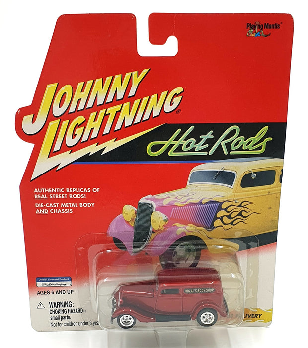 Johnny Lightning 1/64 Scale 442-02 Hot Rods 1933 Delivery - Met. Red