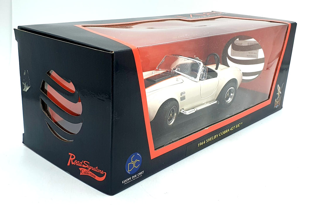 Road Signature 1/18 Scale Diecast 92058 - 1964 Shelby Cobra 427 S/C Cream