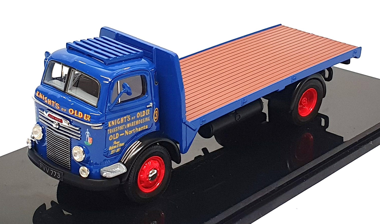 British Transport Classics 1/50 Scale 010201 Commer Flatbed Knights Of Old Blue