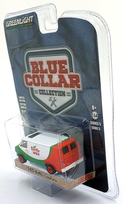 Greenlight 1/64 Scale 35120-E - 1983 GMC Vandura Van - White/Green